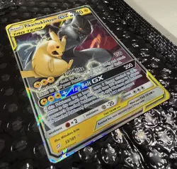Pikachu and Zekrom GX Tag Team 33/181 2019 Pokemon Sun & Moon Team Up (Holo, NM) - Image 3