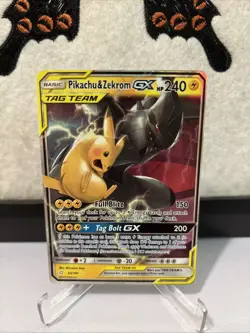 Pikachu & Zekrom GX 33/181 SM-Team Up TAG TEAM Holo Ultra Rare 240 HP Eng 2019 - Image 1