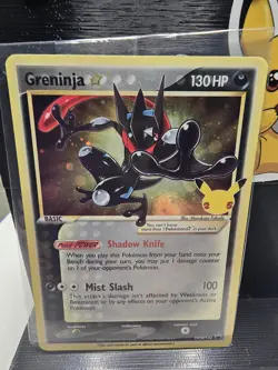 Pokemon TCG Greninja Gold Star SWSH144 Celebrations Black Star SEALED PROMO NM - Image 1