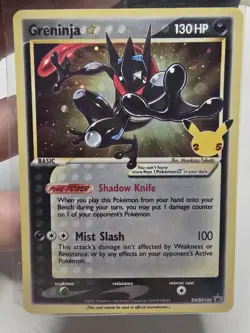 Pokemon TCG Greninja Gold Star SWSH144 Celebrations Black Star SEALED PROMO NM - Image 3