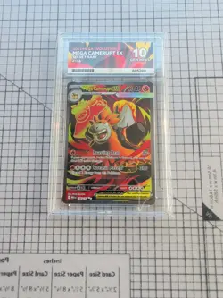 Pokemon TCG - Mega Camerupt EX - 156/132 - Mega Evolution ACE 10 Gem Mint - Image 1