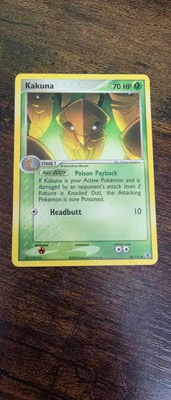 Kakuna 36/112 Uncommon FireRed & LeafGreen Pokemon Lightly Played - Image 1