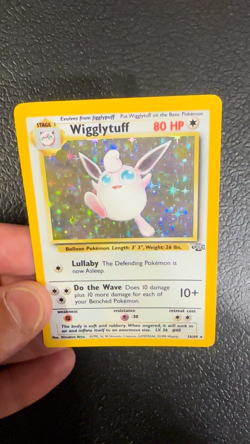 Wigglytuff 16/64 Pokemon TCG Card 1999 Holo Rare Jungle Set WOTC NM - MINT - Image 2