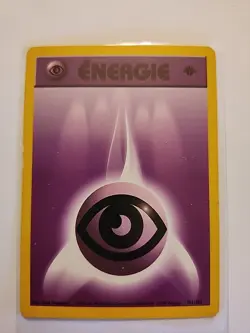 Pokemon Card FRENCH 1st Edition Psychic Energy Base Set (Shadowless) 101/102 NM - Image 1