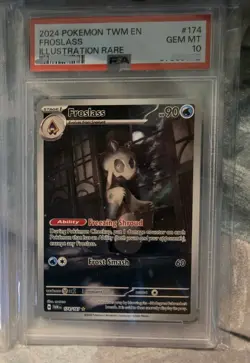 Pokemon TCG Froslass 174/167 Twilight Masquerade Illustration Rare Card - PSA 10 - Image 1