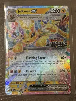 Jolteon ex Prismatic Evolutions Stamp Promo 030/131 Pokemon Card Mint - Image 1