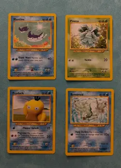Pokemon Neo Destiny 30 Card Lot Omanyte Unown Growlithe Psyduck Vulpix Scyther - Image 5