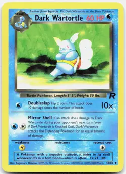 Pokemon TCG Dark Wartortle Team Rocket Uncommon 46/82 Unlimited - Image 1