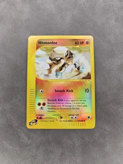 Pokemon TCG Hitmonlee 081/165 Reverse Holo Uncommon Expedition Base Set - NM - Image 1