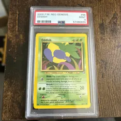 2000 POKEMON NEO GENESIS #68 ODDISH PSA 9 - Image 1