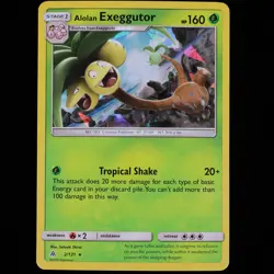 Pokemon TCG Alolan Exeggutor 2/131 Forbidden Light Rare Holo Card 2018 NM - Image 1