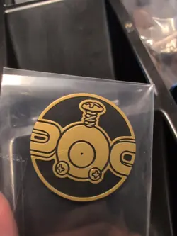 Pokemon Gold Magnemite Mini Coin From 151 Chinese - Image 1