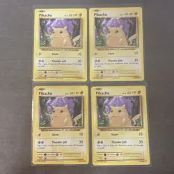 Pikachu 35/108 (4x) Regular Playset Lot Pokemon XY Evolutions Pokemon TCG NM/LP - Image 1