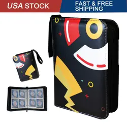 4 Pocket Trading Card Binder for Pokemon Cards, Card Holder Book 400 Pockets - Image 1