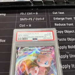 2024 POKEMON 5th Anniversary Premium CHINESE SV-P PROMO #160 MEW VMAX PSA 10 - Image 2