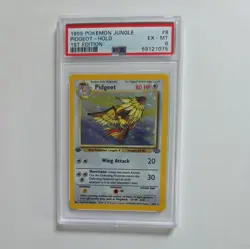 1999 POKEMON JUNGLE 1ST EDITION #8 PIDGEOT-HOLO PSA 6 - Image 1