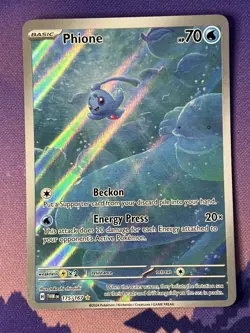 Phione Illustration Rare Holo - 175/167 - Twilight Masquerade Pokemon 2024 - Image 1