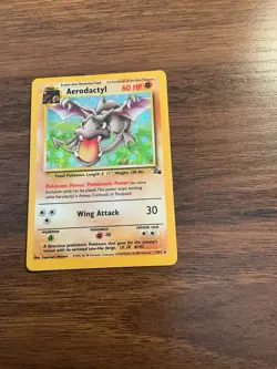 Pokemon Aerodactyl 1/62 Fossil 1999 English Holo Rare Unlimited Edition 60 HP - Image 1