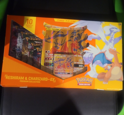 Pokemon TCG Reshiram & Charizard-GX TAG TEAM Collection Box Promo 2019 - Image 1