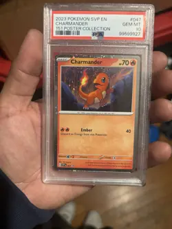 Pokemon! Charmander 151 Poster Collection Psa10 With Swirls - Image 3