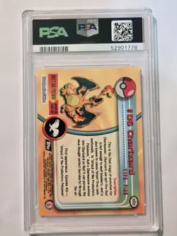 Pokemon TCG Charizard 1999 Topps Pokemon T.V. #6 PSA 9 - Image 2