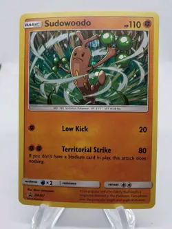 Sudowoodo Pokemon TCG Sun and Moon Black Star Promo SM207 Promo NM - Image 1