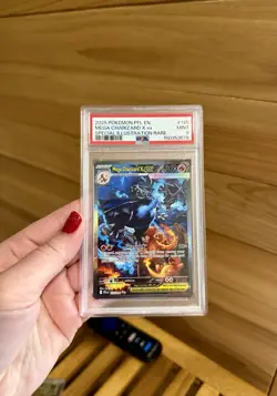 Pokemon SIR Mega Charizard X ex 125/094 PSA 9 - Image 1