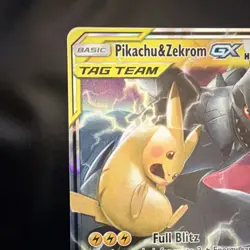 Pokemon Company Pikachu & Zekrom GX 33/181 SM-Team Up TAG TEAM Holo EN 240HP - Image 3