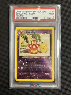 PSA 9 Pokemon 2001 Southern Islands Slowking Reverse Holo Promo 14/18 “Mint” - Image 1