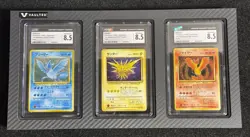 Pokemon Mystery Of The Fossils Articuno Zapdos Moltres CGC 8.5 NO DISPLAY - Image 1