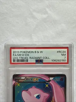 Mew EX (Full Art) RC24/RC25 Legendary Treasures: Radiant Collection Holo PSA 7 - Image 3