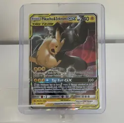 The Pokemon Company Pikachu & Zekrom GX 33/181 Team Up Ultra Rare Holo TAG TEAM - Image 1