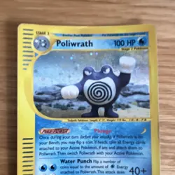 Nintendo Poliwrath Expedition Base Set 2002 100 HP Stage 2 Holo Rare English - Image 2