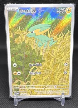 Pokemon TCG Electrike Sv10 Destined Rivals Illustration Rare Holo 196/182 - Image 1