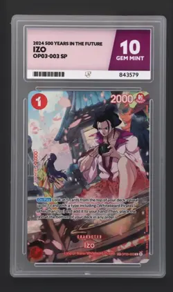 Izo OP03-003 SP Full Art Common 500 Years in the Future ONE PIECE TCG Ace 10 - Image 1