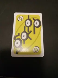 Unown Unknown Symbol Pokemon UNO Trading Playing Card Game TCG Yellow Japan - Image 1