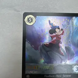 2024 DISNEY D23 EXPO LORCANA MICKEY MOUSE PLAYFUL SORCERER PROMO CARD SOLD OUT - Image 2