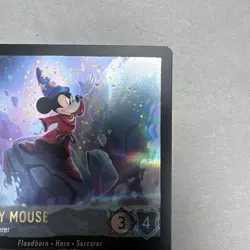 2024 DISNEY D23 EXPO LORCANA MICKEY MOUSE PLAYFUL SORCERER PROMO CARD SOLD OUT - Image 3