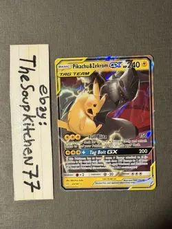 Pikachu & Zekrom GX 33 181 Team Up Pokemon Card NM - Image 1