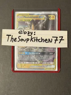 Pikachu & Zekrom GX 33 181 Team Up Pokemon Card NM - Image 3