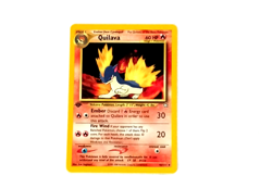 2000 Vintage Pokemon Neo Genesis 1st Edition Card 47 Quilava NM Condition - Image 1