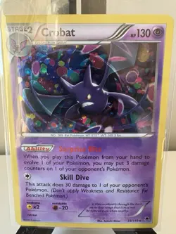 Pokemon TCG 2014 Phantom Forces Card -- Crobat 33/119 Cosmos Holo - Image 1