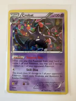 Pokemon TCG 2014 Phantom Forces Card -- Crobat 33/119 Cosmos Holo - Image 3