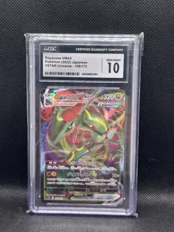 Pokemon Card CGC Gem Mint 10 Rayquaza VMAX S12a 108/172 2022 PSA Japanese VSTAR - Image 1
