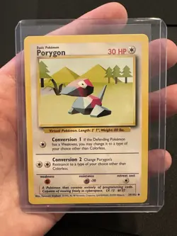 Pokemon TCG Porygon Base Set, 1st Edition Uncommon Card - Image 1