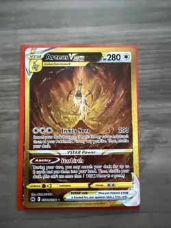 Pokemon Arceus VSTAR TCG Crown Zenith Holo Card GG70/GG70 Secret Rare NM - Image 1