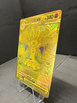 Mega Lucario ex 188/132 Me01: Mega Evolution Holo Hyper Rare Pokemon Gold Card - Image 3