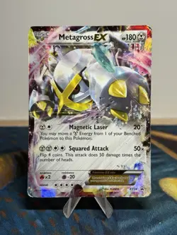 Shiny Metagross EX XY34 Black Star Promo Ultra Rare Pokemon Card MP HP - Image 1