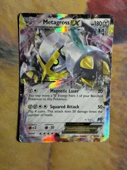 Shiny Metagross EX XY34 Black Star Promo Ultra Rare Pokemon Card MP HP - Image 2