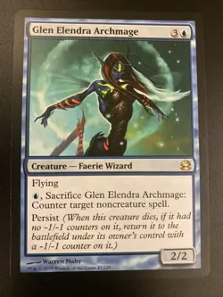 Glen Elendra Archmage 47/229 MTG Modern Masters 2013 Set Faerie Rare NM English - Image 1
